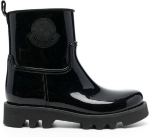 Moncler high-shine ankle boots Black