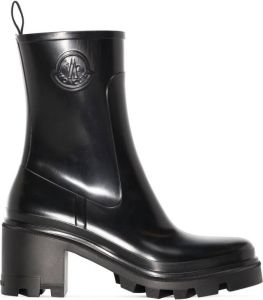 Moncler Loftgrip 75mm chunky rain boots Black