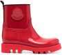 Moncler logo-patch ankle boots Red - Thumbnail 1
