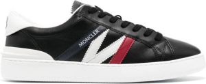 Moncler logo-print lace-up sneakers Black