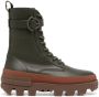 Moncler lug-sole ankle boots Green - Thumbnail 1