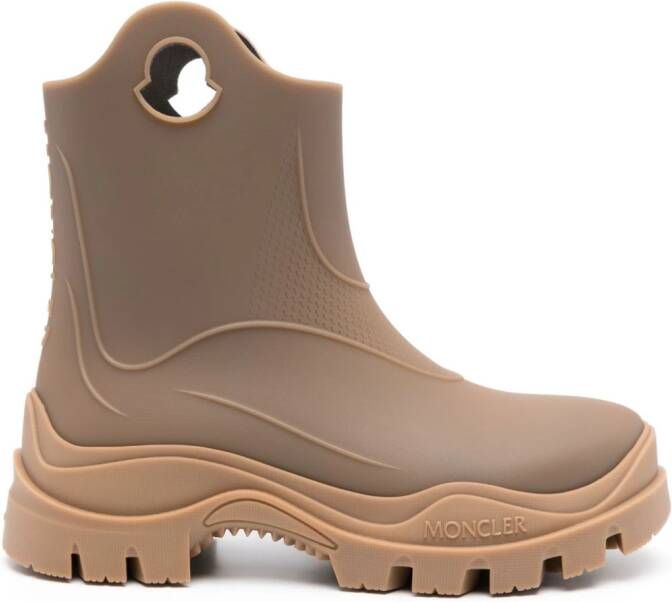 Moncler Misty rain ankle boots Brown
