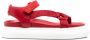 Moncler multi-strap flatform sandal Red - Thumbnail 1