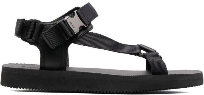 Moncler multi-way strap sandals Black