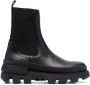 Moncler Neue leather Chelsea boots Black - Thumbnail 1