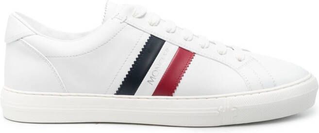 Moncler New Monaco side-stripe sneakers White