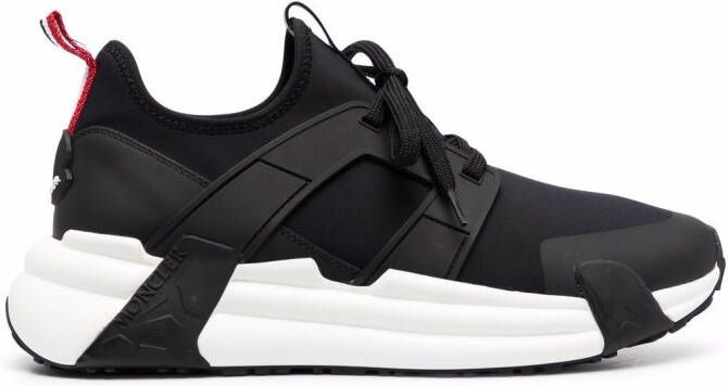 Moncler panelled chunky sneakers Black
