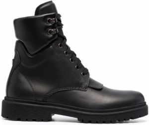 Moncler Patty leather ankle boots Black