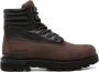 Moncler Peka leather ankle boots Brown - Thumbnail 1