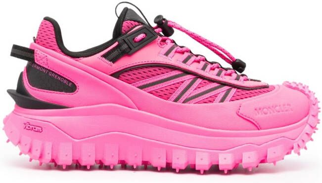 Moncler Tailgrip panelled sneakers Pink