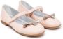 Monnalisa bow-detail ballerina shoes Pink - Thumbnail 1