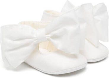 Monnalisa bow-detail ballerinas White