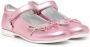 Monnalisa bow-detail leather ballerina shoes Pink - Thumbnail 1