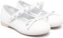 Monnalisa bow-detail leather ballerina shoes White - Thumbnail 1