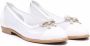 Monnalisa bow-detail pointed ballerina shoes White - Thumbnail 1