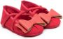 Monnalisa bow-detail pre-walker shoes Red - Thumbnail 1