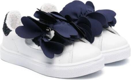 Monnalisa bow-detailing leather sneakers White