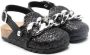 Monnalisa chain-link metallic loafers Black - Thumbnail 1