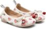 Monnalisa cherry-print ballerina shoes Neutrals - Thumbnail 1