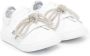 Monnalisa crystal-embellished bow sneakers White - Thumbnail 1