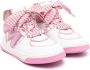 Monnalisa faux-leather high-top sneakers Pink - Thumbnail 1