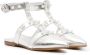 Monnalisa faux-pearl embellished pointed toe sandals Silver - Thumbnail 1