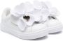 Monnalisa floral-appliqué leather sneakers White - Thumbnail 1