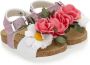 Monnalisa floral-appliqué open-toe sandals Pink - Thumbnail 1