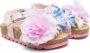 Monnalisa floral-appliqué sandals Pink - Thumbnail 1