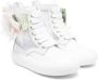 Monnalisa floral-detail 35mm ankle boots White - Thumbnail 1