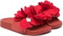 Monnalisa flower-detail flip flops Red - Thumbnail 1