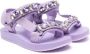 Monnalisa gem-detailed sandals Purple - Thumbnail 1