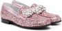 Monnalisa glitter-embellished ballerina shoes Pink - Thumbnail 1