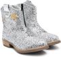Monnalisa glitter Western 30mm boots Silver - Thumbnail 1