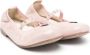 Monnalisa heart-charm ballerinas shoes Pink - Thumbnail 1
