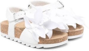 Monnalisa knot-detail 30mm sandals White