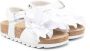 Monnalisa knot-detail 30mm sandals White - Thumbnail 1
