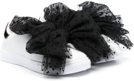 Monnalisa oversize bow sneakers White