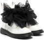 Monnalisa oversized bow ankle boots White - Thumbnail 1