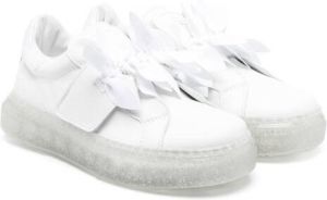 Monnalisa petal-detail low-top sneakers White
