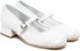 Monnalisa sequin-embellished 35mm ballerina shoes White - Thumbnail 1