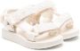 Monnalisa sequin-embellished flat sandals Neutrals - Thumbnail 1