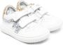 Monnalisa shimmer detail touch-strap sneakers White - Thumbnail 1