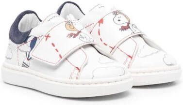 Monnalisa Snoopy graphic-print sneakers White