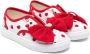 Monnalisa strawberry-print slip-on sneakers White - Thumbnail 1