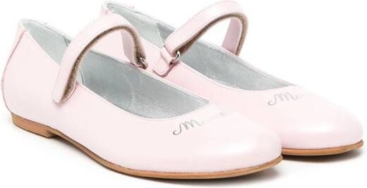 Monnalisa TEEN buckle-fastening ballerina shoes Pink