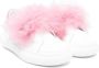 Monnalisa tulle-inserts leather sneakers White - Thumbnail 1