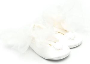 Monnalisa tulle-trim ballerina-shoes White
