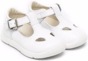 MONTELPARE TRADITION cut-out detail ballerina shoes White