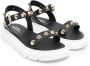 MONTELPARE TRADITION studded leather sandals Black - Thumbnail 1